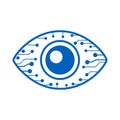 Eye cyber security icon - for stock Royalty Free Stock Photo